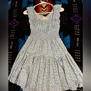 Small Blue Flower Dress